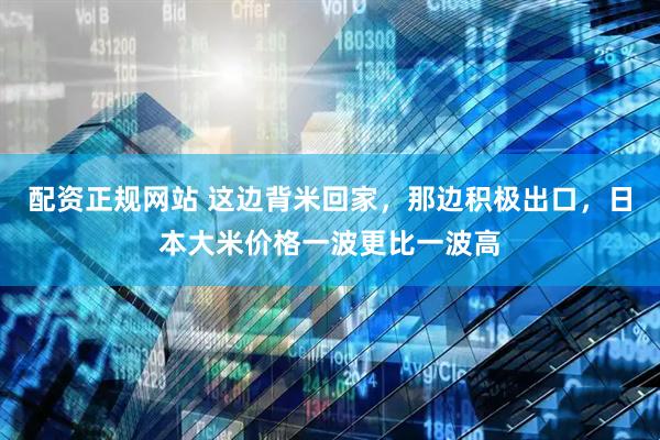 配资正规网站 这边背米回家，那边积极出口，日本大米价格一波更比一波高